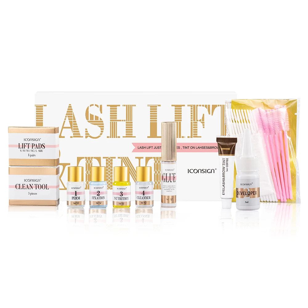 Dropshipping Iconsign Lash Lift Kit E Brow Dye Tint Kit Lifting Ciglia Brow Lift Brow Dye Tint Lash Lifting Kit Trucco Per Gli Occhi