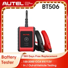 Autel – testeur de batterie de voiture numérique MaxiBAS BT506, 6V 12V, 2000cca, outil d'analyse de charge automobile