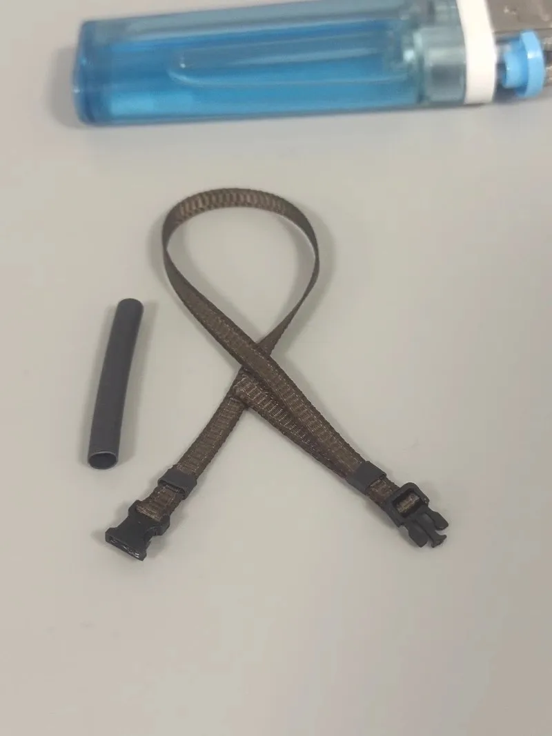 

Аксессуары для солдат 1/12, пряжка, ремень на талию, регулируемая длина с черной термоусадочной трубкой, модель подходит для экшн-Фигурки 6 дюймов