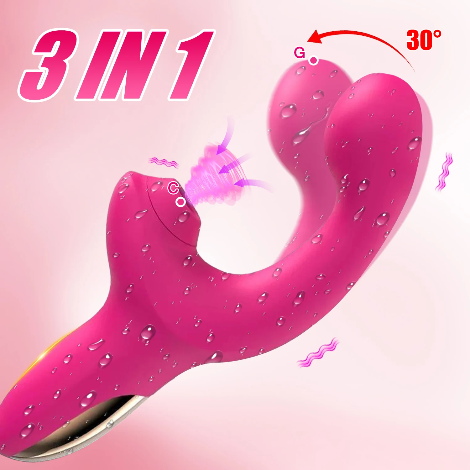 Saugvibrator Klitoris G-Punkt-Stimulation Erwachsenes Sexspielzeug für Frauen Vibrierendes Fingermassagegerät mit Saugvibration