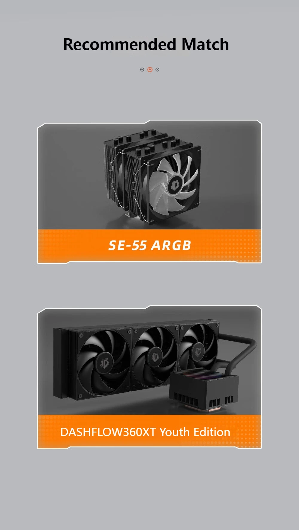ID-COOLING AF-125 120mm FDB Bearing PWM Silent Fan, High Airflow Cooling for CPU