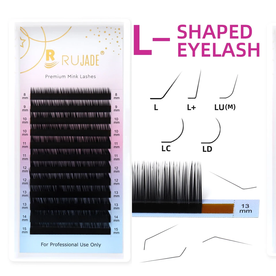 

L Individual Eyelash Extension L+ LC LD LU(M) Curl False Lashes Handmade Korean Pbt Lash Supplies Matte Black Soft Makeup Cilios