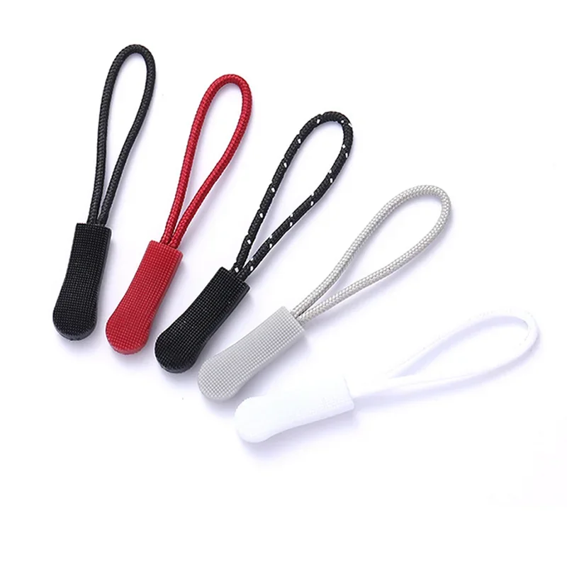 Zipper Pull Puller End Fit Rope Tag Replacement Zipper Pulls Cord Extender for Backpacksjackets Luggage Purses Handbags