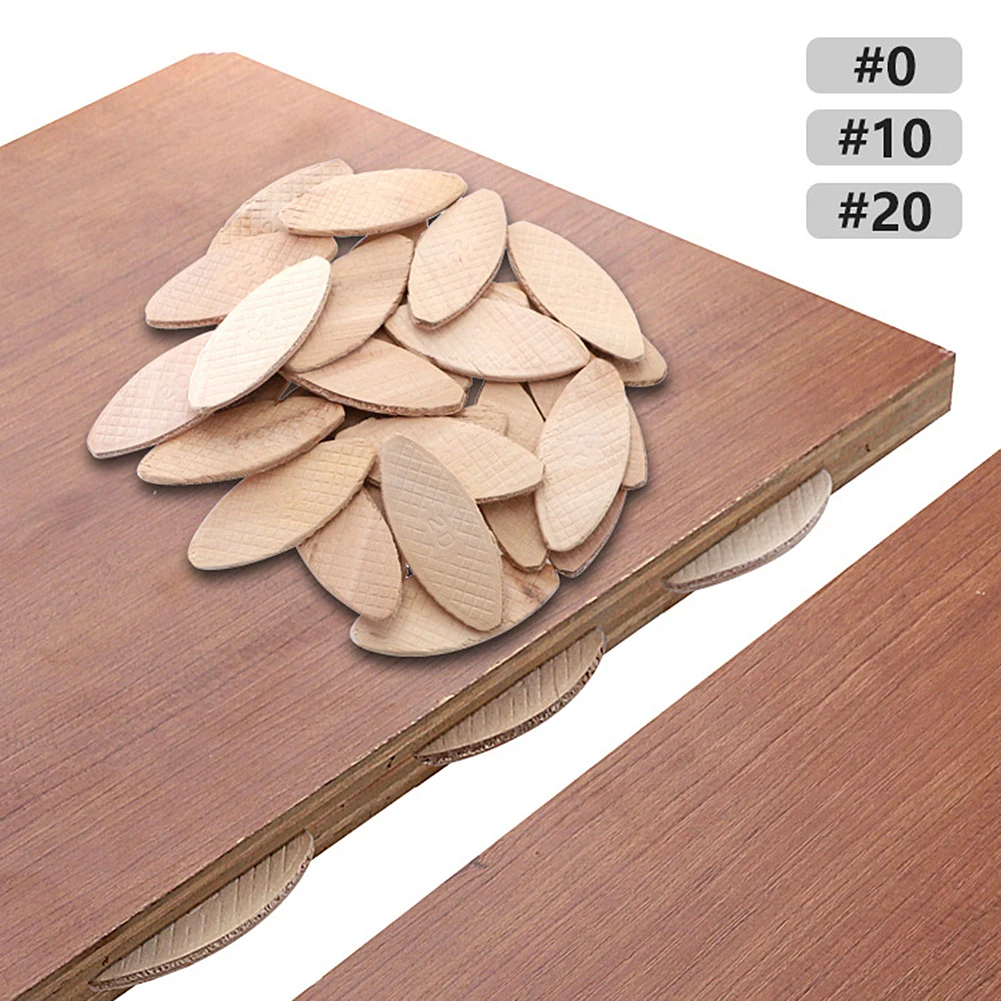 Woodworking tools woodworking tool 100pcs woodworking biscuit jointer No. 0#/10#/20# wooden tenon wood board docking tool wood joining woodworking crafting