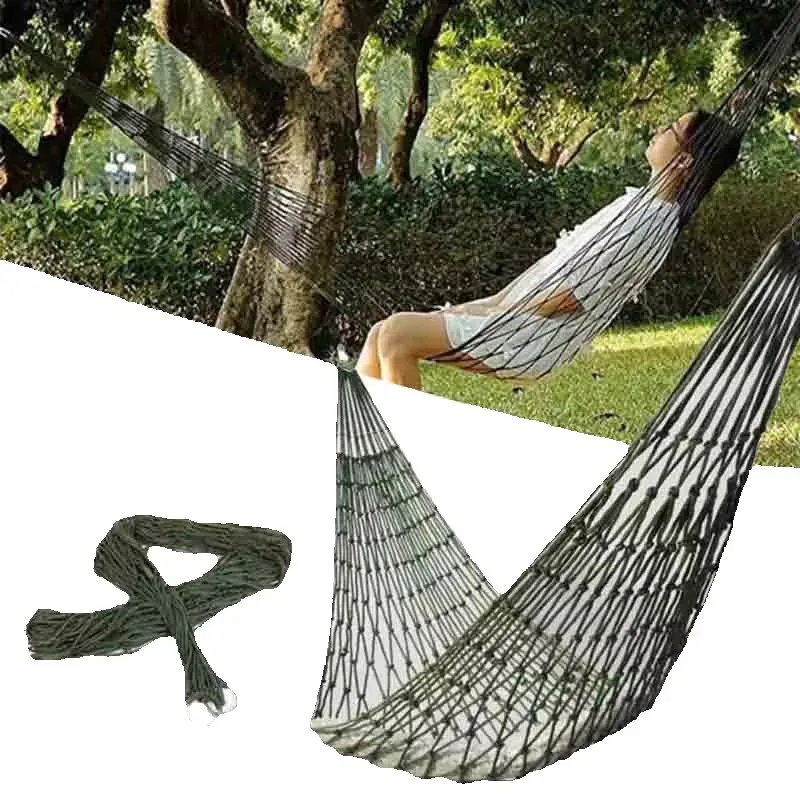Outdoor Hammock Swing Camping Hammock Mesh Net For Garden Beach Yard Travel