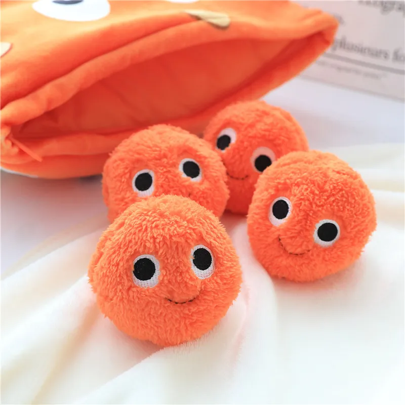 Cheesy Puffs Plush Toy  Lifelike Puffs 6pcs In one Bag Stuffed Food Throw Pillow Kids Toys Birthday Christmas Gift for Child 5