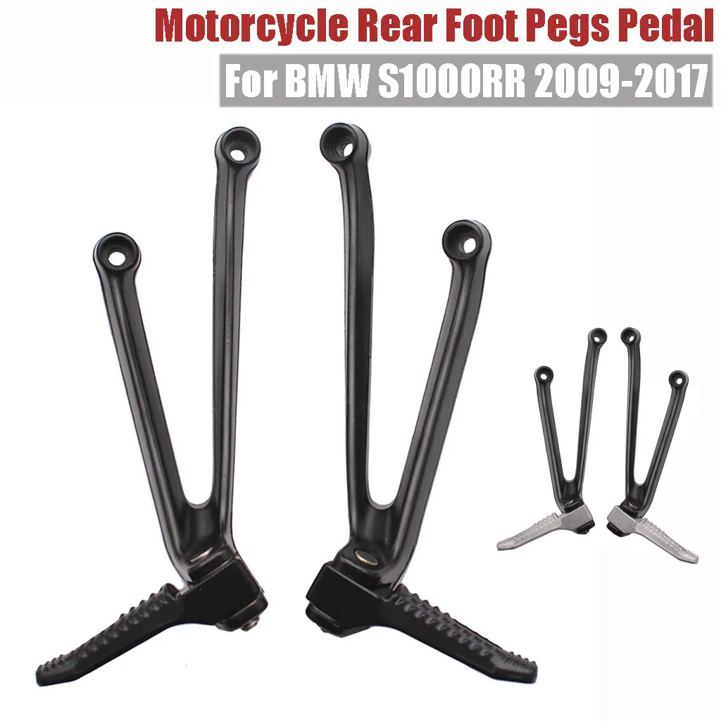 

For BMW S1000RR 2009-2017 Rear Foot Pedal Bracket Rest Pegs Passenger Footrest Footpegs Pad Assembly Motorcycle Accessories