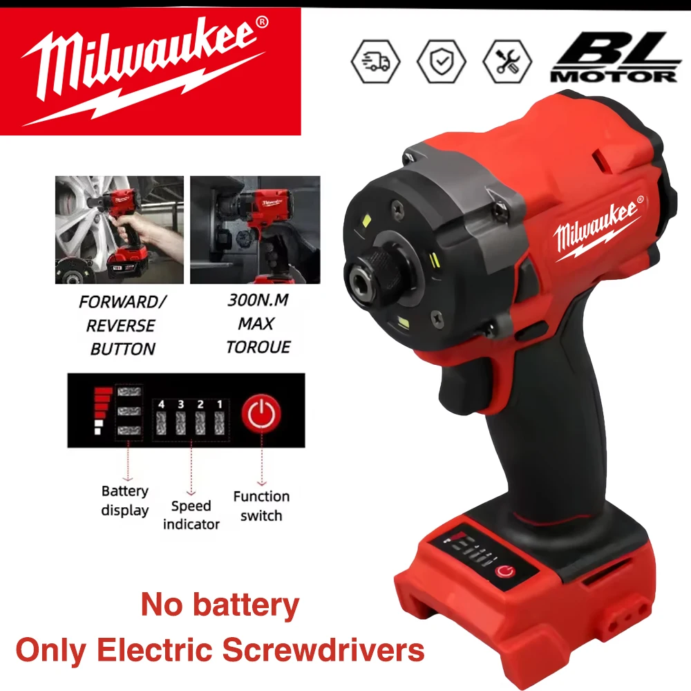 Milwaukee 20V Rechargeable Impact Driver - New Quality Upgrade, Strong Driving Force, Long Life & Easy to Control 1