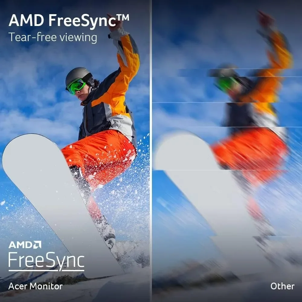 27" WQHD 2560 x 1440 1500R Curved PC Gaming Monitor AMD FreeSync 100Hz Refresh 1ms VRB Speakers
