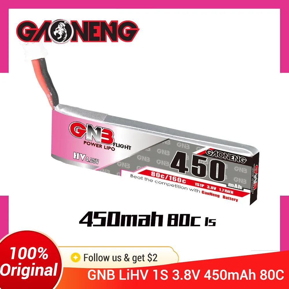 Lot 3-8 Piles LiPo 450mAh 1S pour RC Drone Hélicoptère