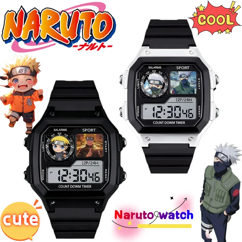 High-Quality Anime Cartoon Print Waterproof Sports Watch