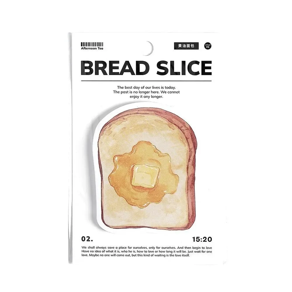 30 Pcs Cartoon Sticky Notes Kawaii bread toast coffee Memo Pads Sticker Student Gifts Stationery School Office Supplies 5