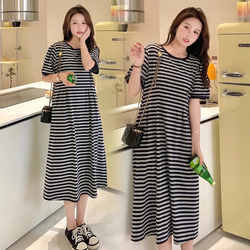 

2022 Summer maternity temperament sleeveless V-neck dress solid color gray22