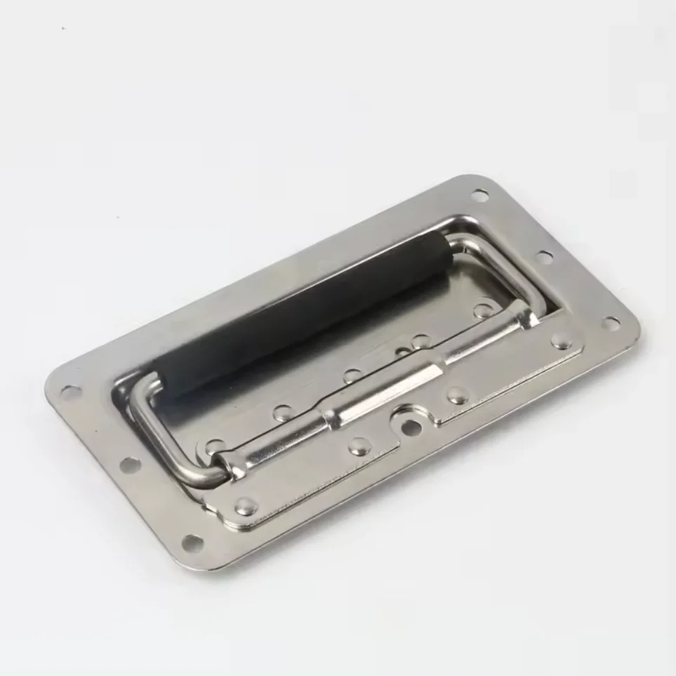 Black silver flight box Metal cabinet switchboard door speaker box handle