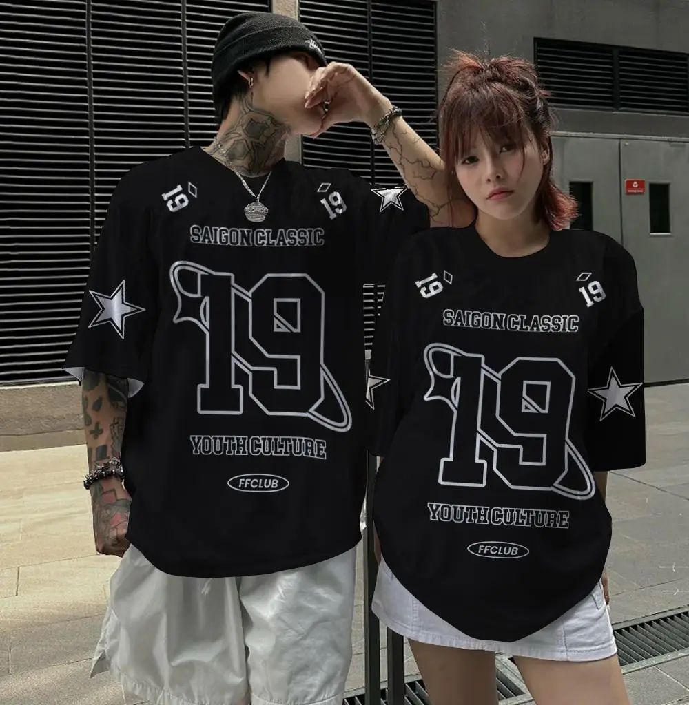 

Summer Casual T Shirt Men Couple Clothing Hot Mens Shirt 3d Letter Print Men Unisex Short Sleeve Oversized T Shirt Tops