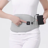 USB Electric Heating Waist Belt Massage Lumbar Support Warm Abdomen for Back Pain Relief Belt（Excluding Power Bank） 2