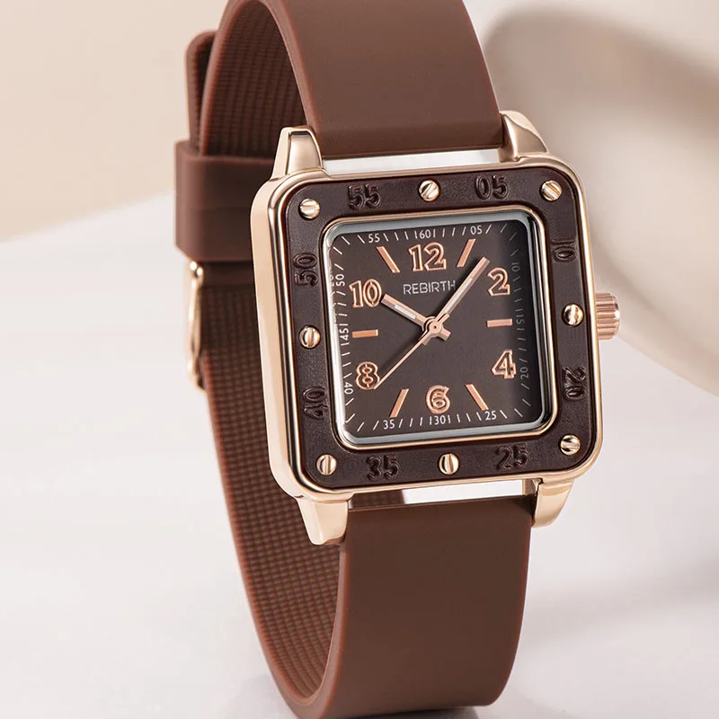 Rebirth Hot Sell Fashion Women Silicone Japan Movement Quartz