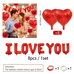 Romantic Love Letter Banner Decoration Balloons - Other (I Love You)