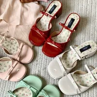 Femmes sandales été bout carré talons hauts chaussures femme tendance extérieure sandales à bout ouvert robe élégante pompes Sandalias De Mujer 2