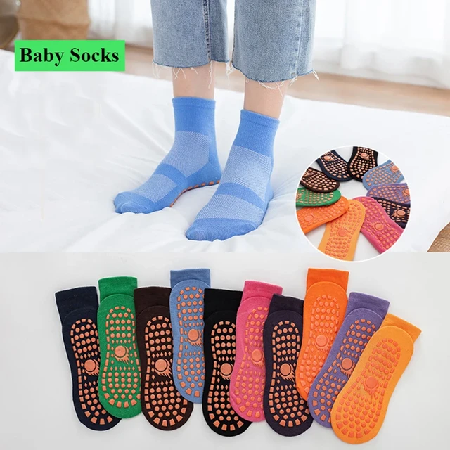 Cotton Anti Skid Baby Floor Socks Children Trampoline Socks Adult