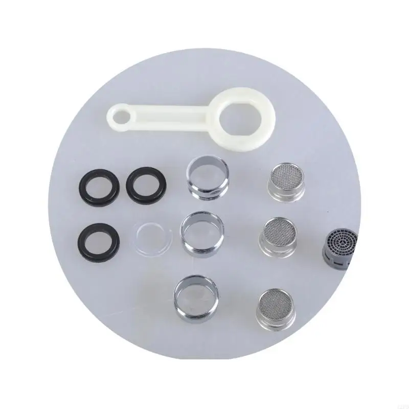12PD 3Pieces Stainless Steel Tap Aerators Portable for Improved Water Conservation