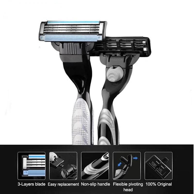 Gillette Men's Smooth Shaving Razor with Lubrication Strip