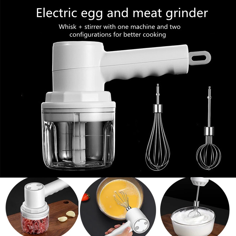 Handheld Mixer Blender Electric Egg Whisk Food Milk 1 Pcs, Pink 【待望★】