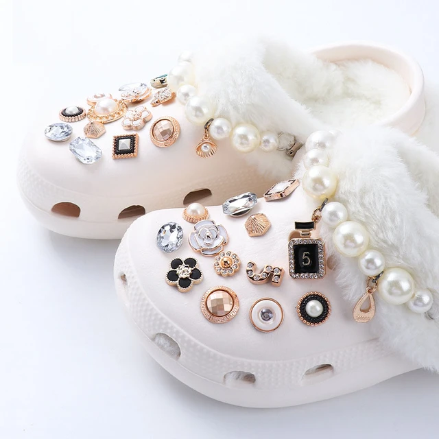 Wholesale Rhinestone Pearl Shoe Croc Bling Charms Set For Crocs Perfect For  Clogs And Pins From Yanming1113, $2.8