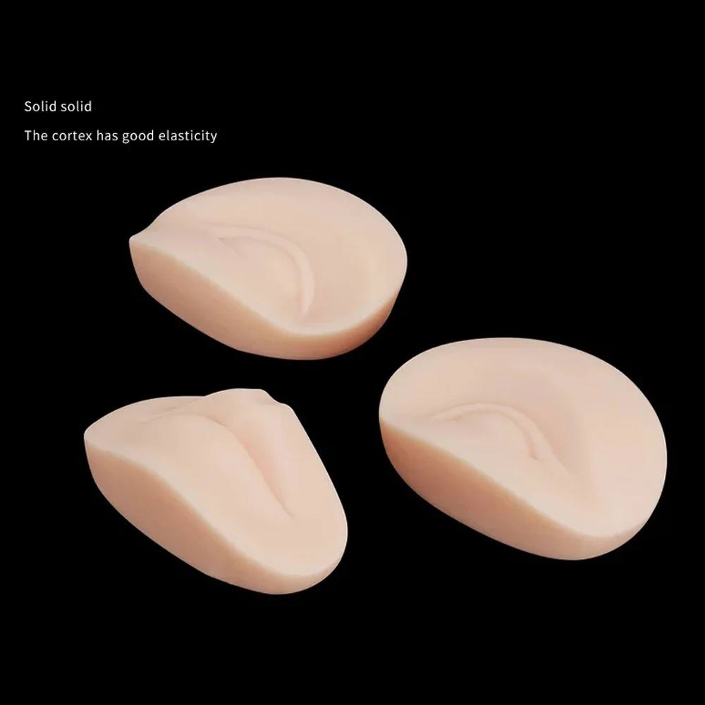 

3D Training Mannequin Moulds 2 Eyes + 1 Lips Soft Silicone Practice Tattoo Makeup Set Make Up Skin Replacement 3pcs/set