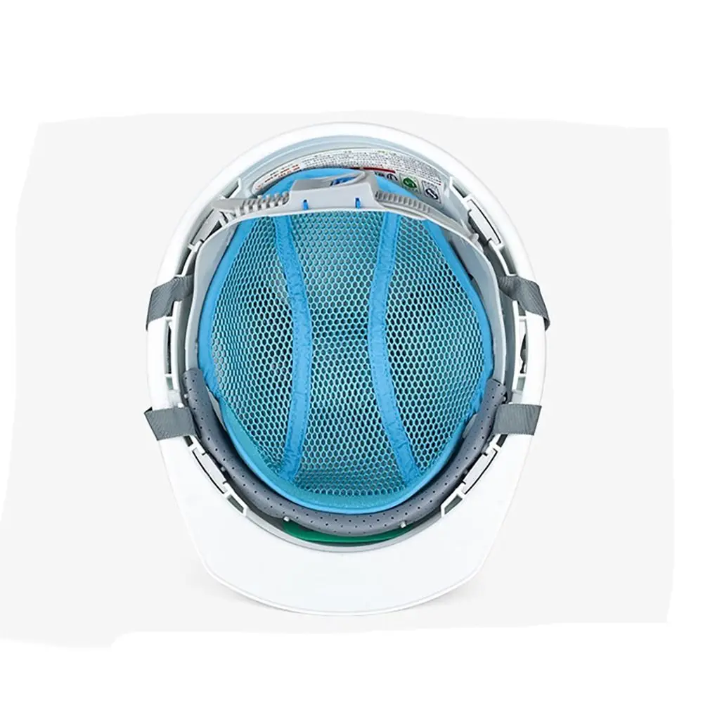 Blue Helmet Insert Liner Breathable Mesh Sweat Band Safety Cap Cooling Pad Sweat-absorbing Ventilation Head Protection Adult safety helmet helmet sweatband