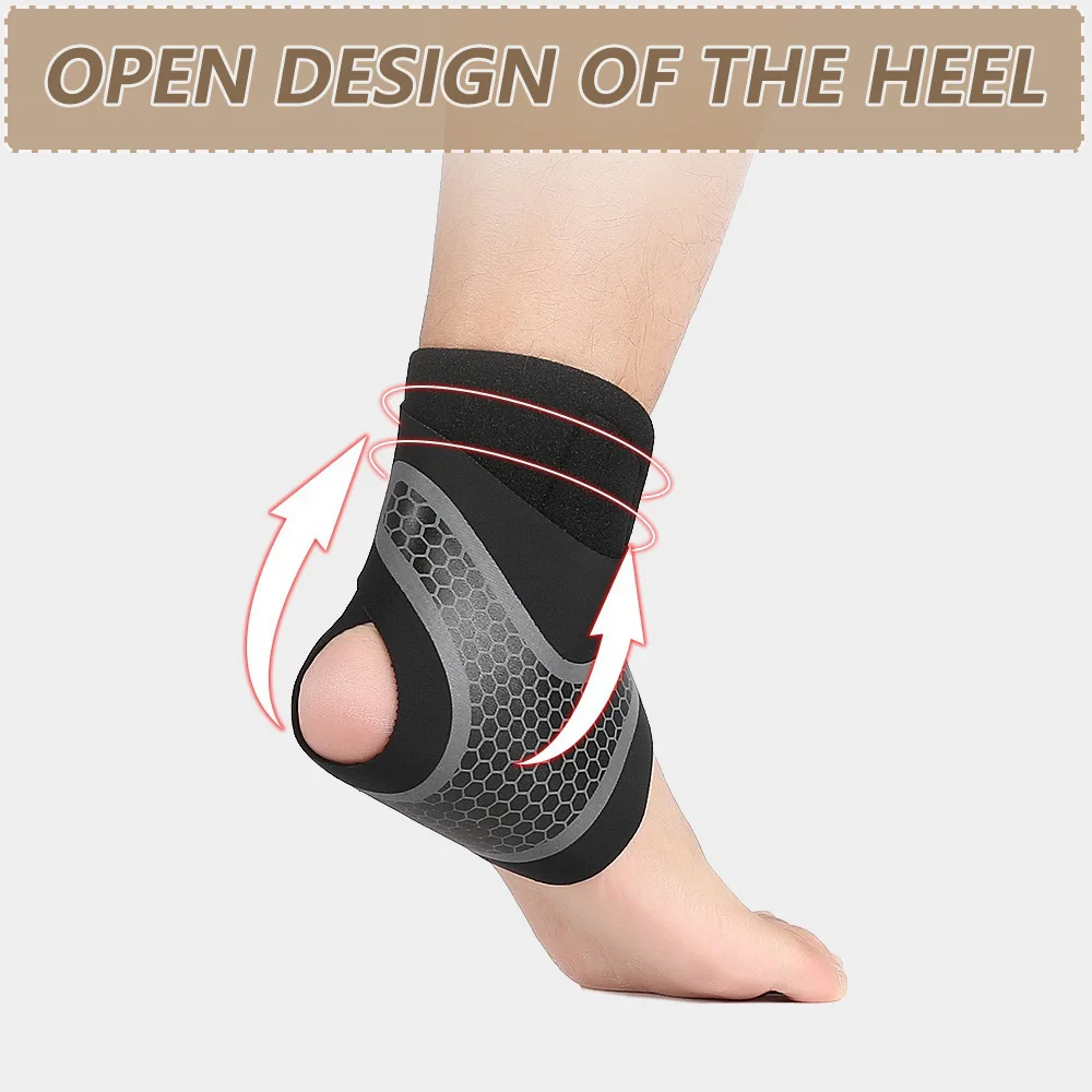Ankle Support Brace Unisex Breathable Compression Sleeve Outdoor Sports Hiking Running Lightweight Stabilizing Strap Mobility knee strap brace adjustable wrist ankle weights