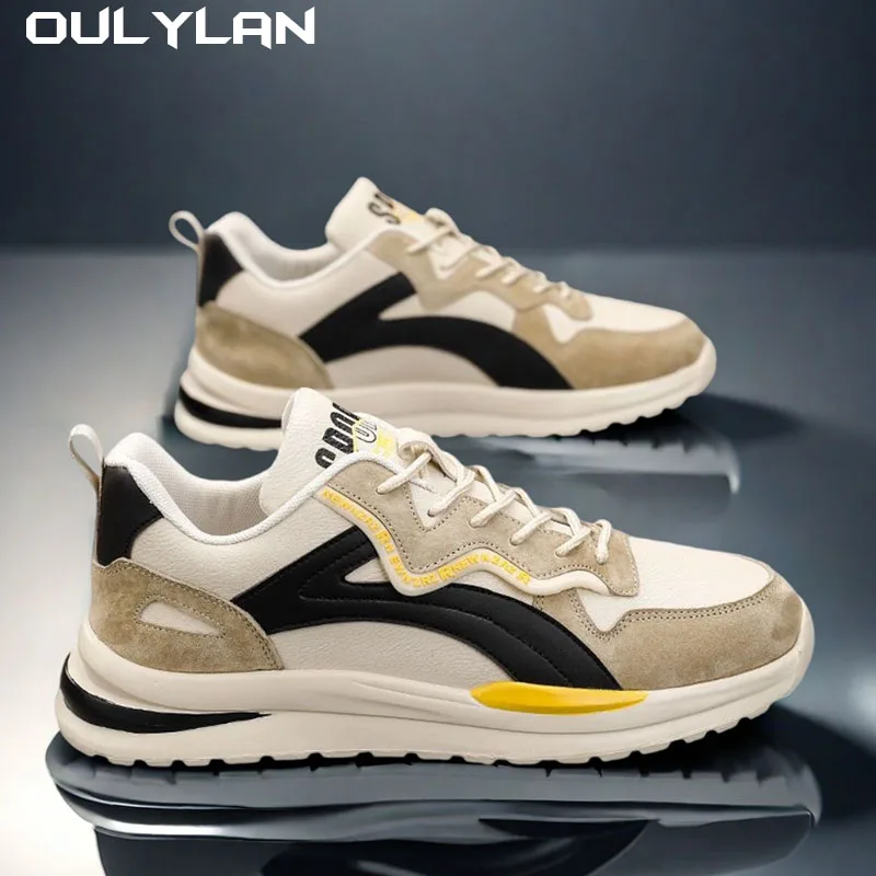 Oulylan Men's Summer Casual Running Shoes New Men's Sneakers Fashion Designer Platform Shoes Outdoor Tennis Training Shoes Male