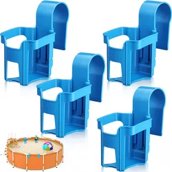 Poolside Cup Holder For Above Ground Pools Pool Cup Holder for Drinks Drink Holder Fits 2 Inch or Less Round Top Bar