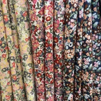 145×50cm Cotton Poplin Pastoral Floral 40S Tissun Liberty Fabric For Kids Baby Sewing Cloth Dresses Skirt DIY Handmade Patchwork 2