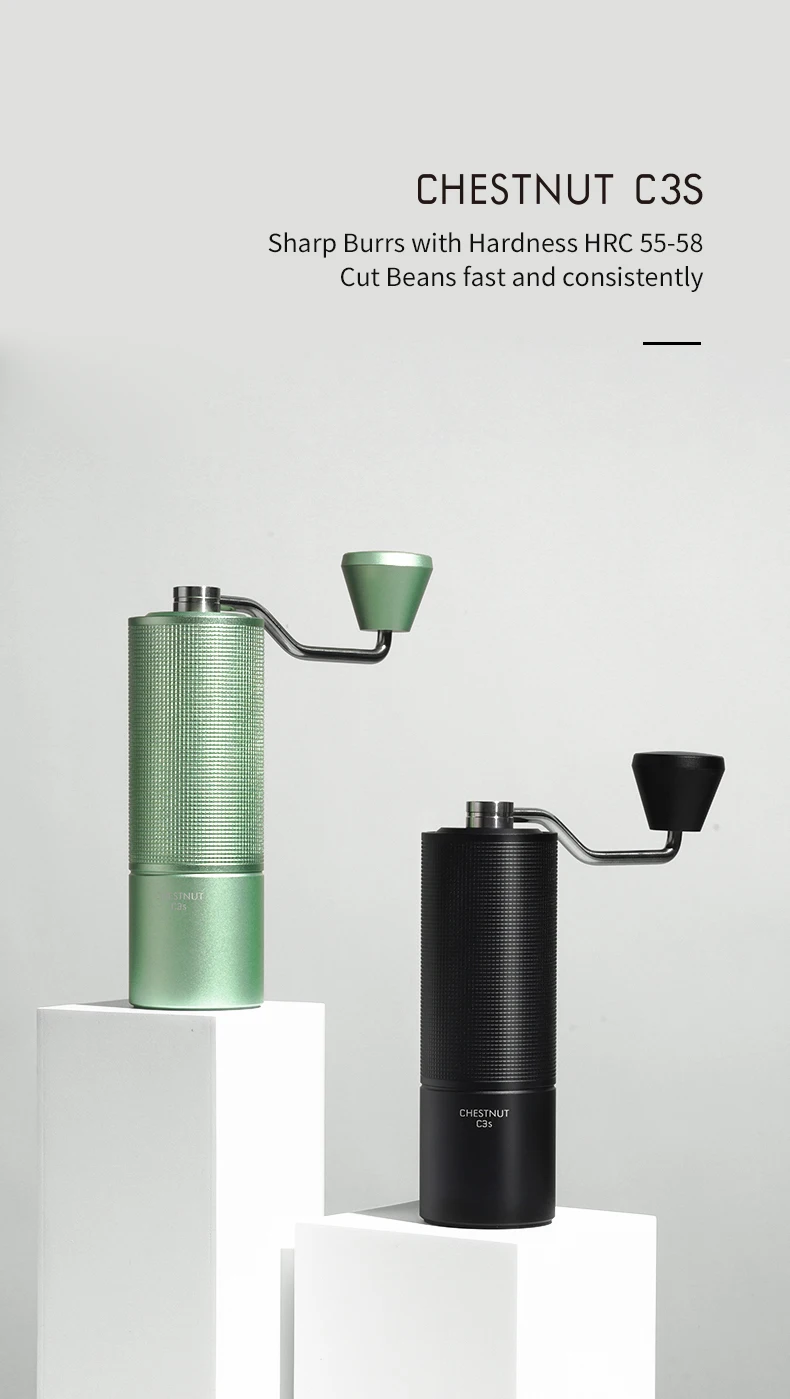 Description Picture 2 of itemTIMEMORE Store Chestnut C3ESP Manual Coffee Grinder Capacity 25g Hand Adjustable Steel Core Burr Send Cleaning Brush