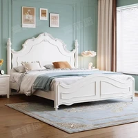 Chambre à coucher lit esthétique moderne Unique Style De luxe lits princesse rangement Camas De mariage dortoir meubles décoration 2