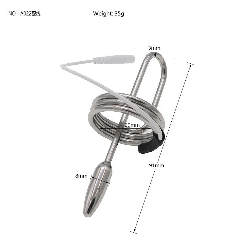 Electro Shock Masturbation Rod Accessory Penis Plug Urethral Sound Catheter Body Massage Delay Ejaculation Sex Toys For Men