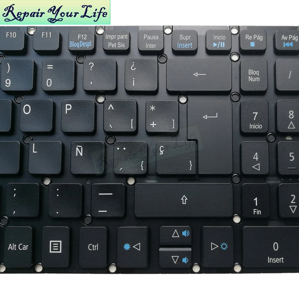 Wb turco espanhol brasil retroiluminado teclado para