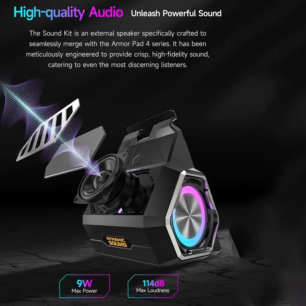 Ulefone Portable Holder Wireless Bluetooth Speaker for Ulefone Armor Pad 4 / 4 Ultra