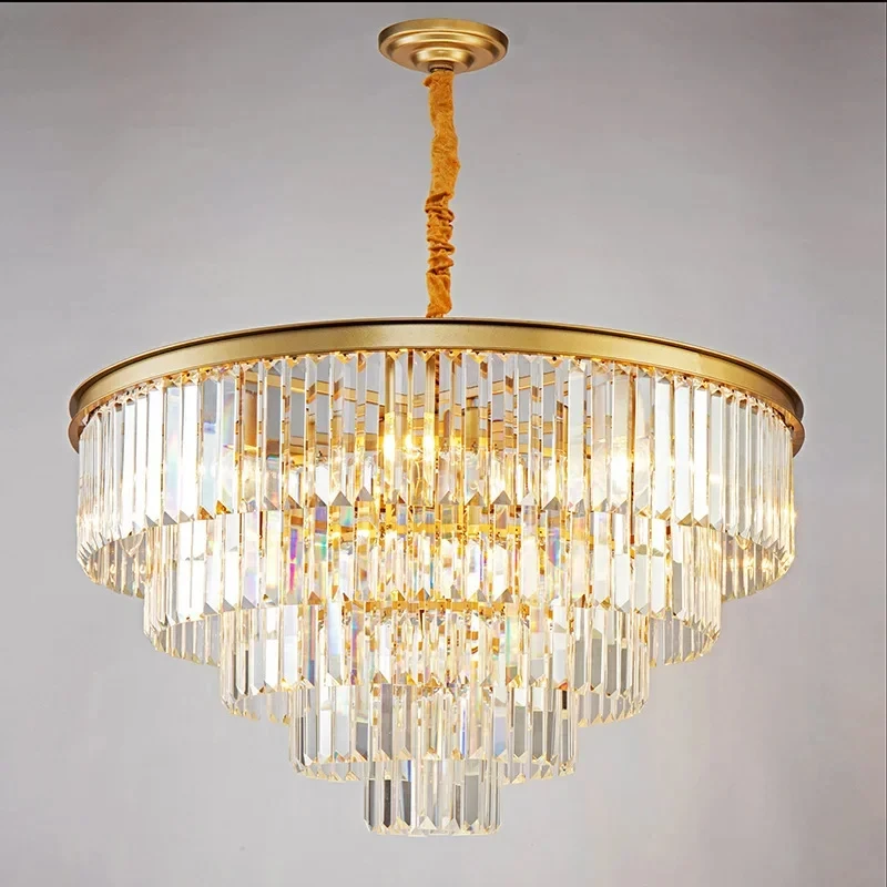 

Modern luxury crystal chandelier, luxurious and atmospheric LED living room light, hotel restaurant, bedroom, home decoration ch