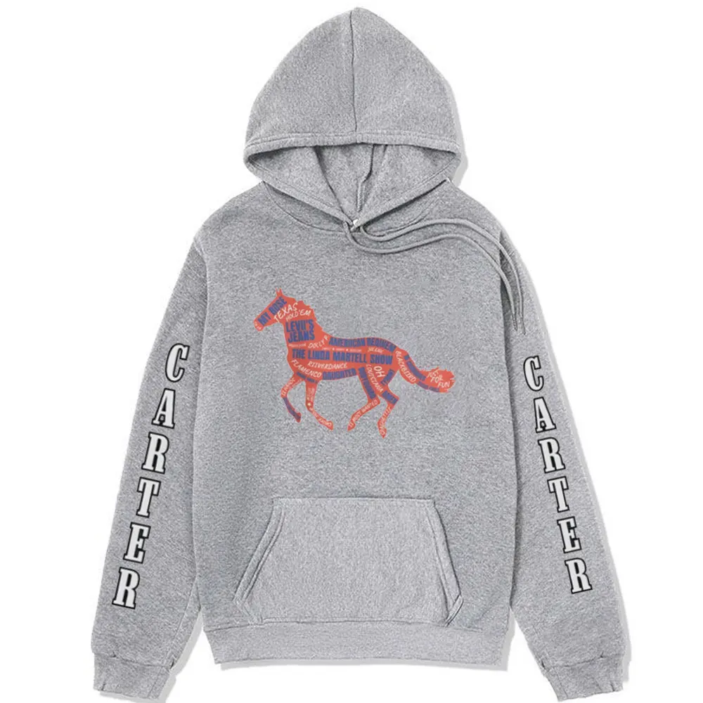 Singer Cowboy Carter 2024 New Hoodie Male Retro Fashion Sweatshirt Hip Hop Oversized Hoodies Pullover Men Women's Streetwear