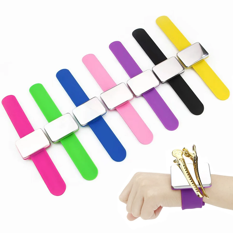 Magnetic Wristbands for Hair Salons Hairdressing Supplies with Clip Holders Needle Pads and Styling Accessories
