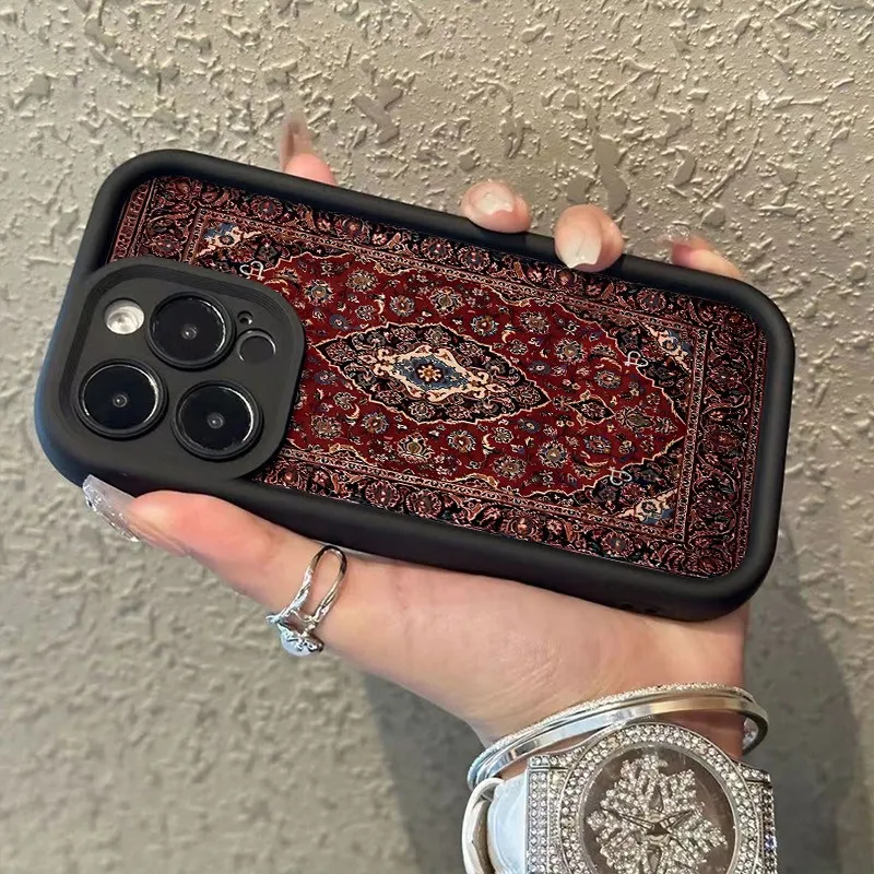 Retro-Inspired Bumper Phone Case with Durable Silicone TPU Cover