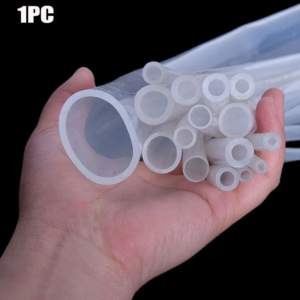 1 Meter Durable Food Grade Clear Silicone Rubber Hose - Flexible, Soft, Safe, and Essential