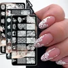 Nail Art Stamping Plates Lace Textured Flower Petal Leaves Images Stamp Templates Polished Printing Stencils Molds Tools KEBC-20 1