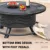 36 Inch Outdoor Fire Pit with 2 Cooking Grates, Wood Burning BBQ Grill Bowl and Cover for Backyard Patio 5