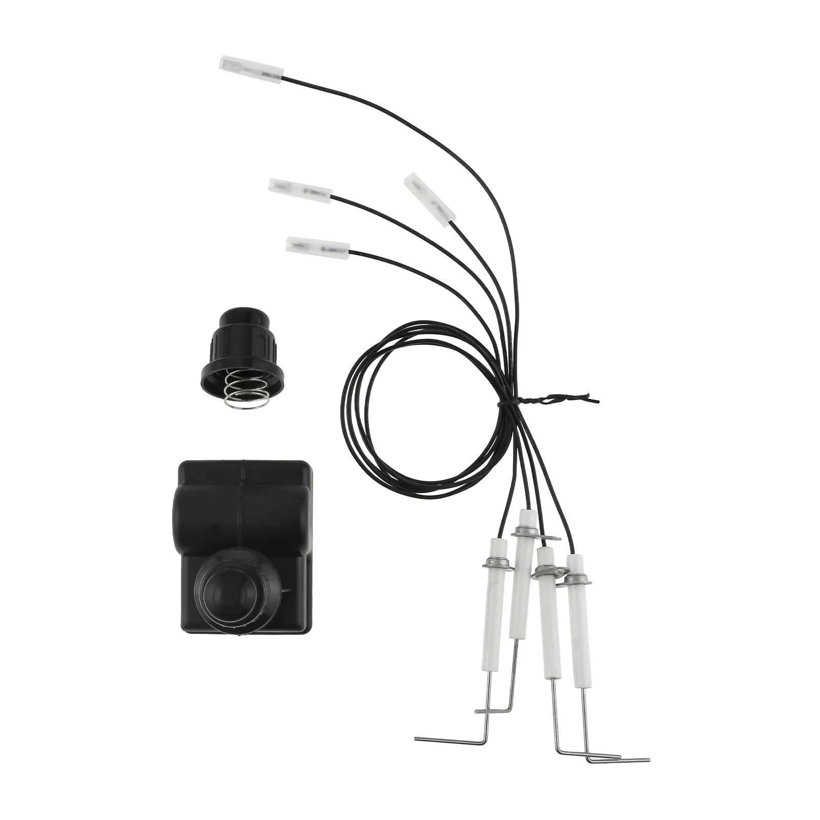 Gas Grill Spark Generator AA Battery Push Button BBQ Igniter + 4PCS Electrode Igniter Wire For Blackstone 28inch Propane Griddle grill ignition system