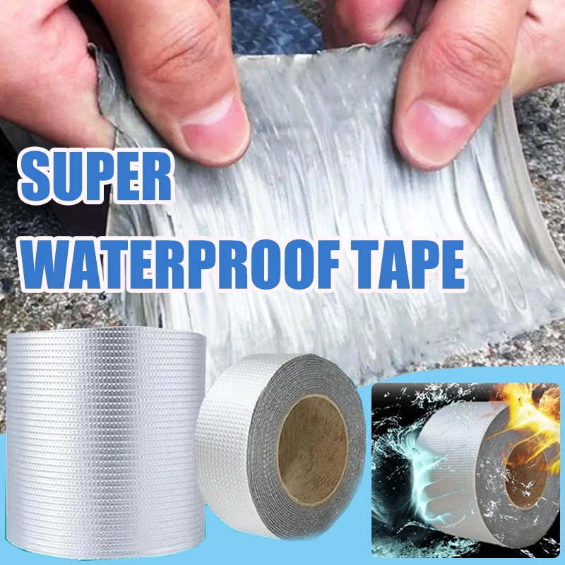 Aluminum Foil Butyl Super Strong Waterproof Rubber Tape Self Adhesive