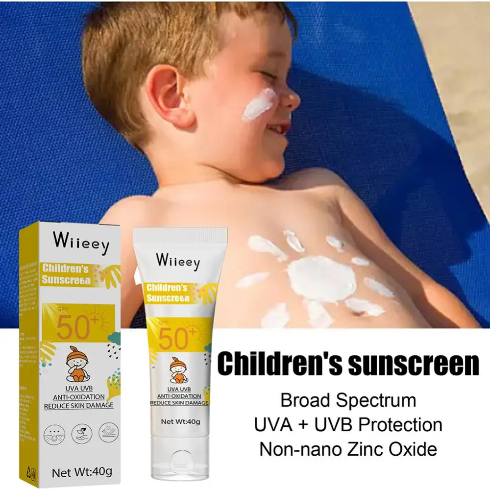 40g Facial Body Sunscreen Whitening Sun Cream Sunblock Skin Protective Anti-Aging Oil-control Moisturizing SPF 50