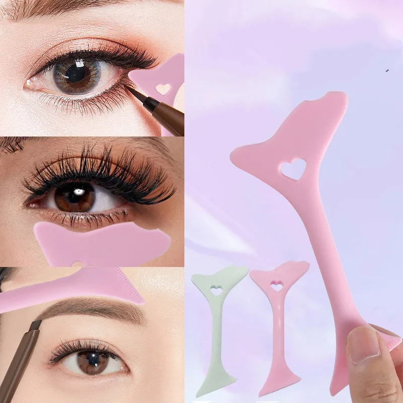 Multifunctional Silicone Beauty Ruler Reusable Eyeliner Stencils Winged Tip Eyeliner Aid Eyebrow Stencil Eye Makeup Tool for makeup tools,eyebrow stencil tool,eyeliner stencil tool,eye makeup tools